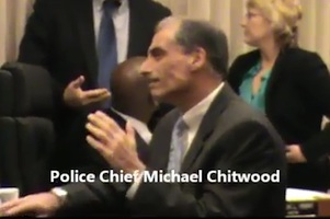 Daytona Police Chief Michael Chitwood at city commission